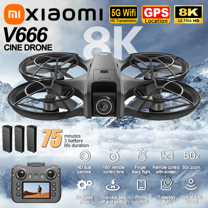 Drone Gps Mount - Xiaomi V666 Drone 8K Aerial HD
