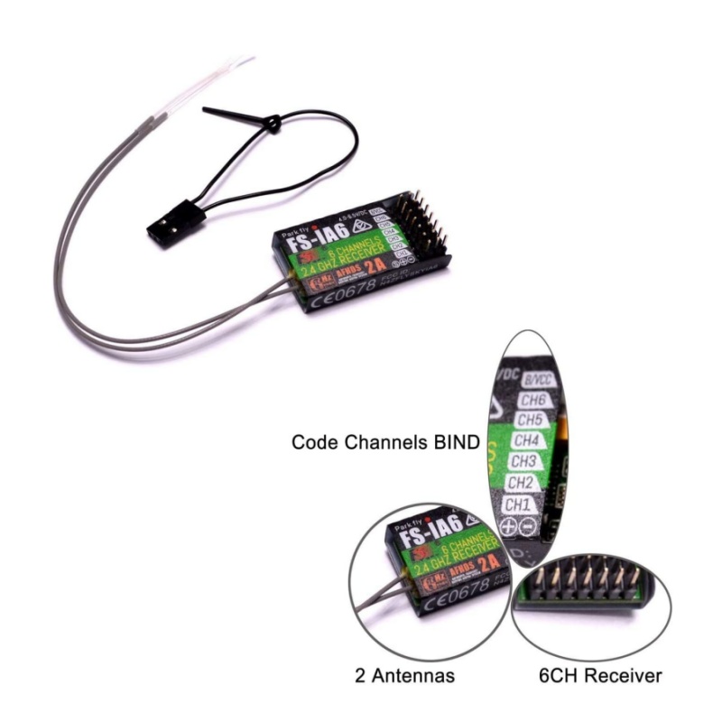 Flysky FS-IA6 Receiver 6CH Dua – Drone Antenna recenzja i cena