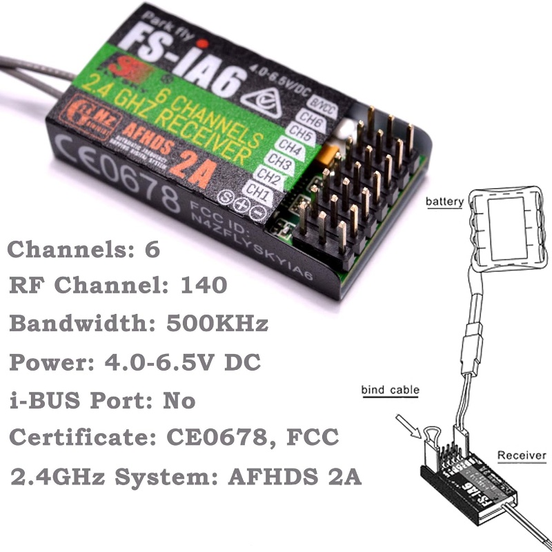 Flysky FS-IA6 Receiver 6CH Dua – Drone Antenna recenzja i cena