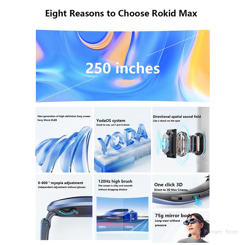 Rokid Max AR 3D Smart Glasses  – Drone Gimbal recenzja i cena