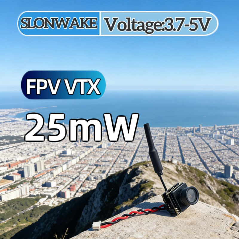 SLONWAKE FPV 25mW power simula – Drone Camera recenzja i cena