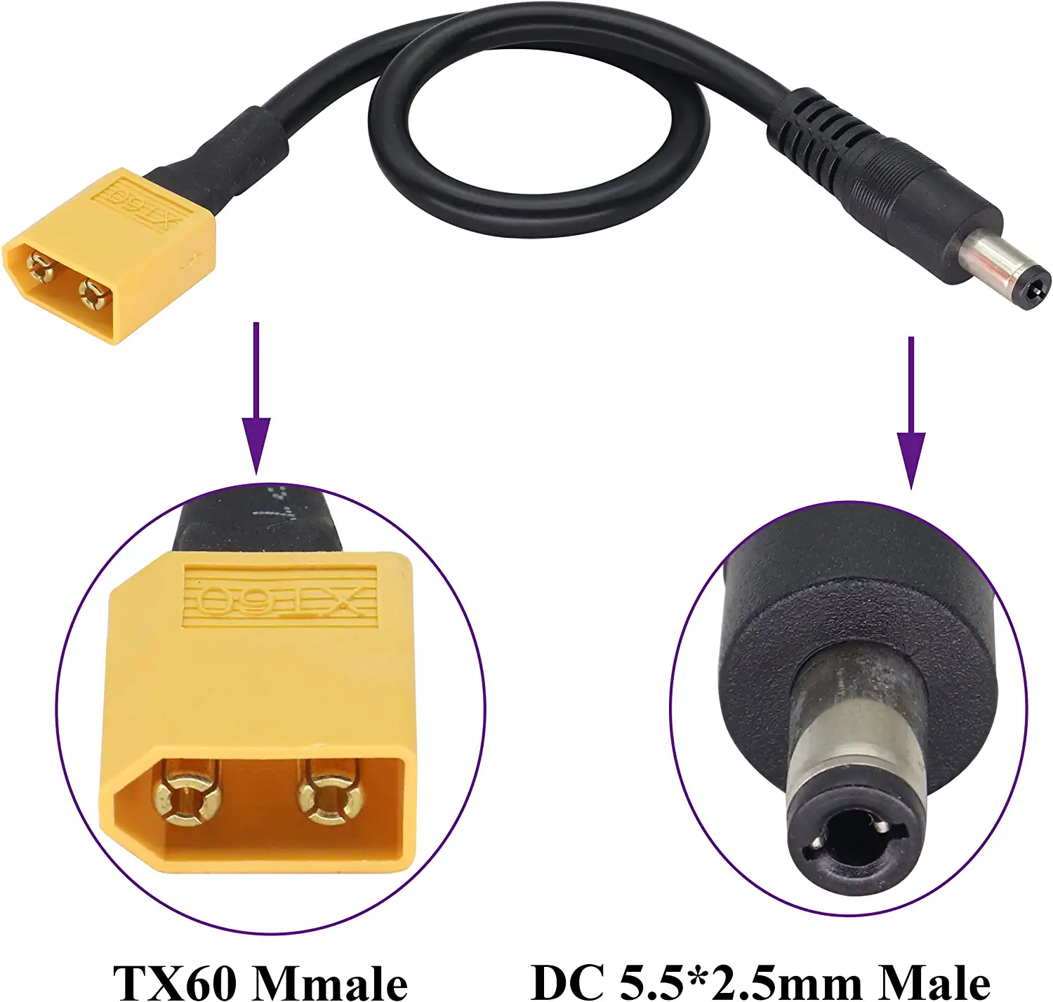 XT60 Adapter Cable XT60 Male t – Drone Compass recenzja i cena