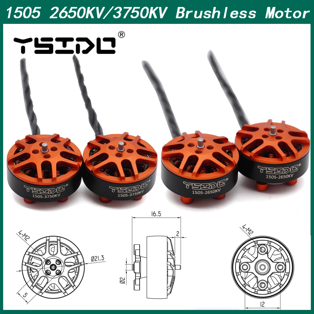 4PCS YSIDO 1505 2650KV 3750KV  – Drone Compass recenzja i cena