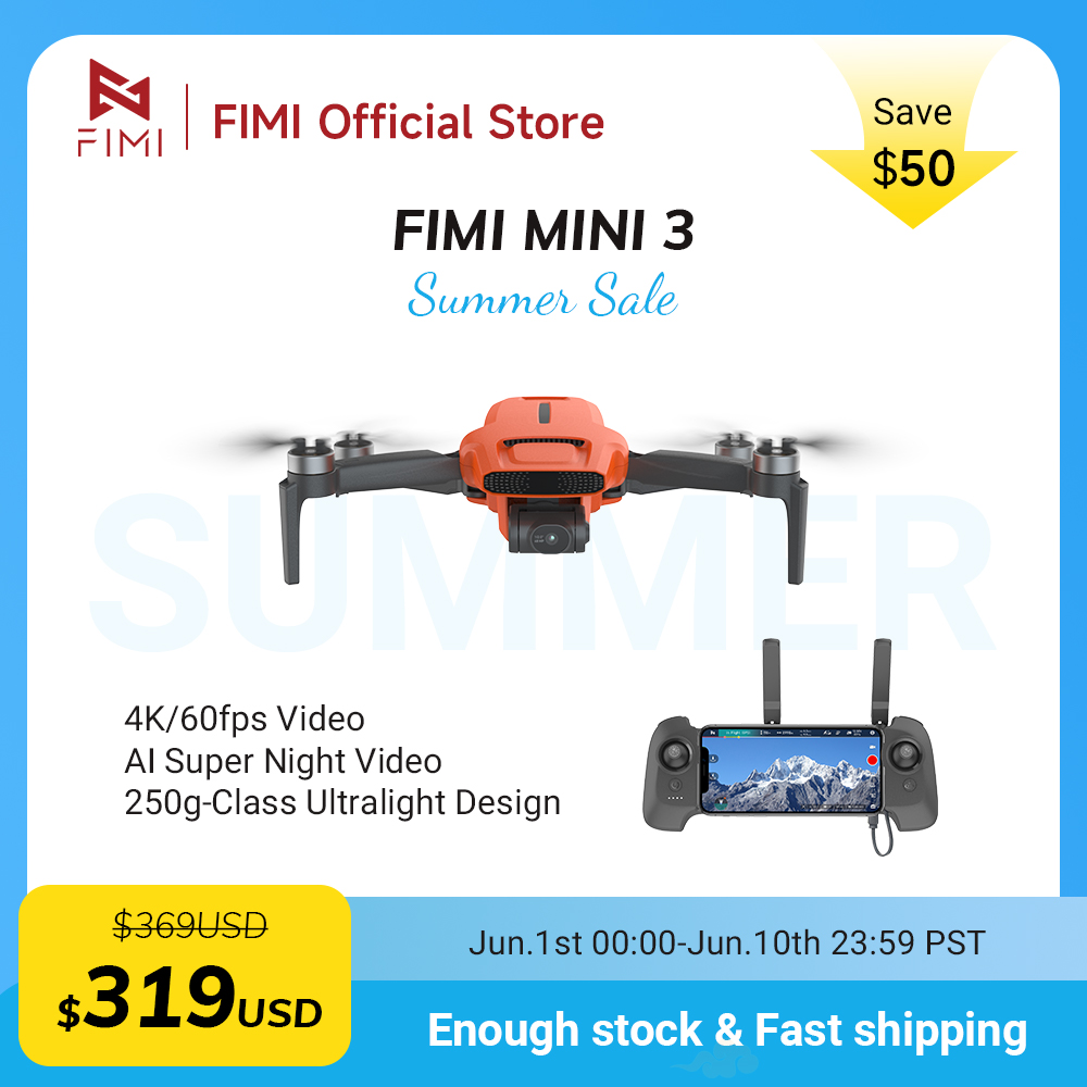 FIMI MINI 3 Camere drone 4K 60 – Drone Gimbal recenzja i cena