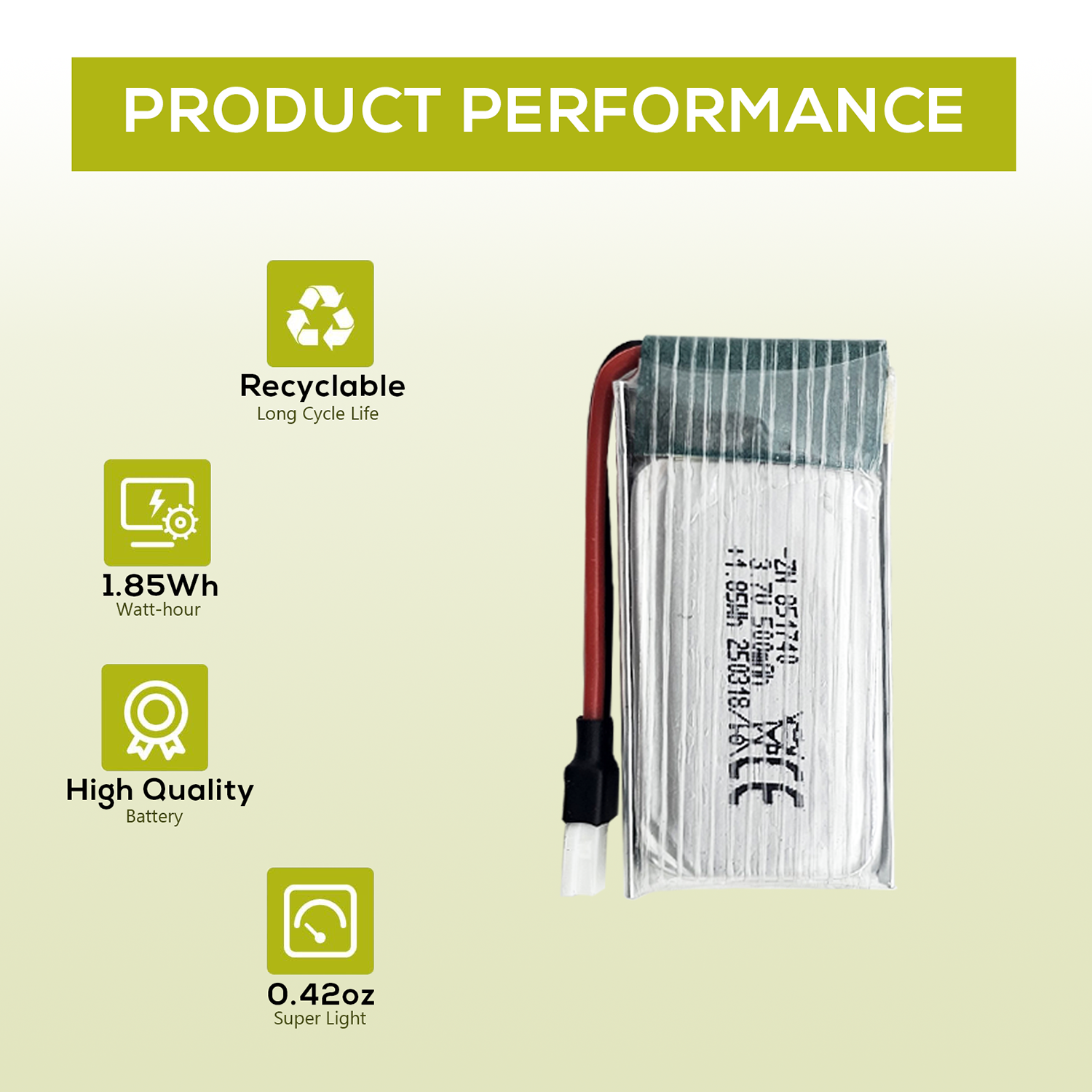 5Pcs 3.7V 500mAh LiPo Batterie – Drone Charger recenzja i cena