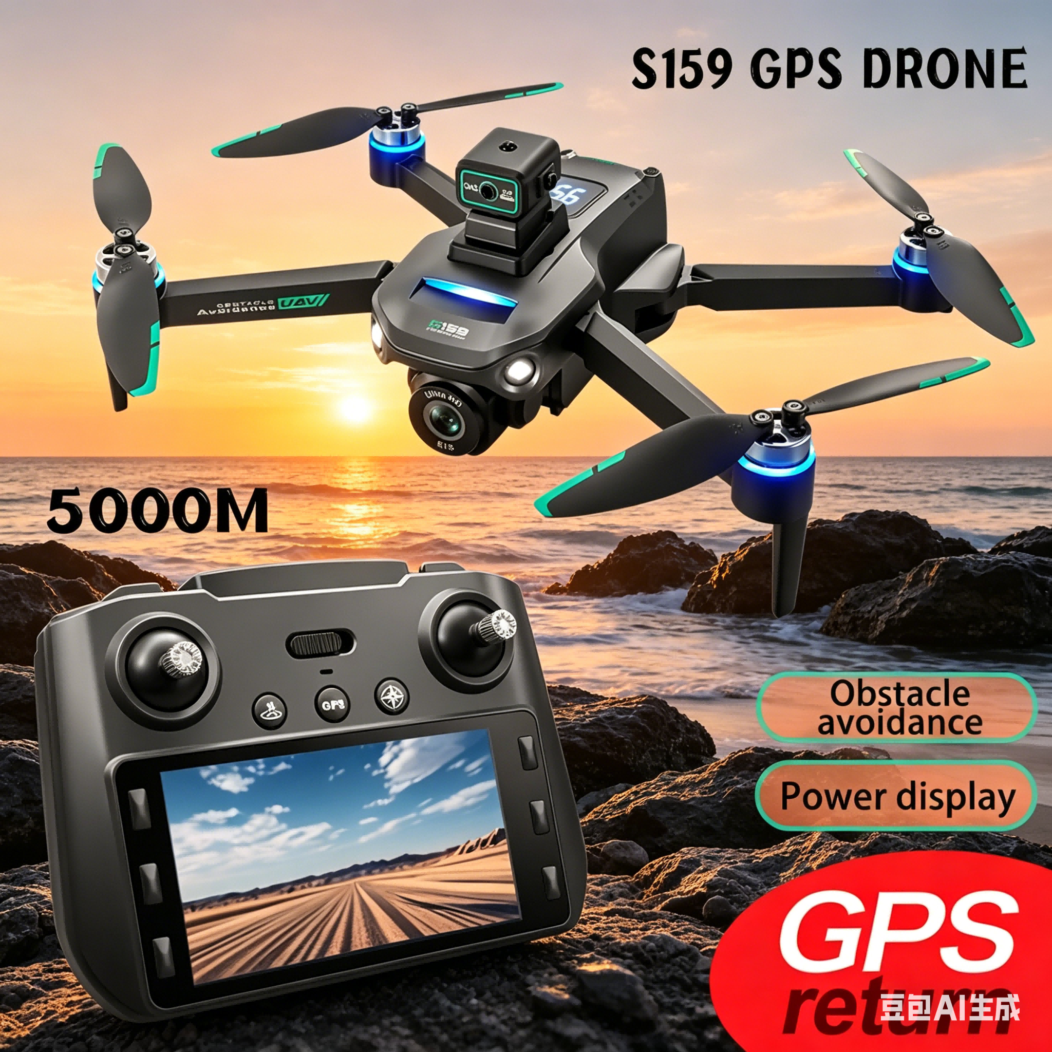 S159 GPS Drone 4K Profesional  – Drone Gps Mount recenzja i cena